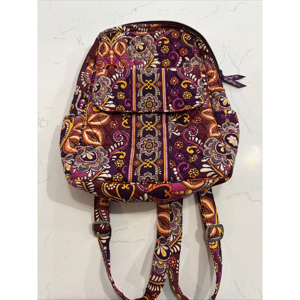 Vera Bradley Safari Sunset Retired Compact Lightweight Essential Backpack EUC